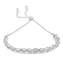 Sterling Silver Diamond Bolo Bracelet (0.1 cttw, I-J Color, I3 Clarity)-1