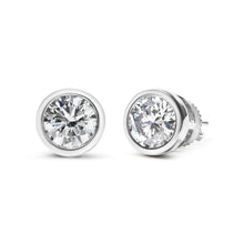 14K Gold Lab Grown Diamond Screw-Back Classic Bezel Solitaire Stud Earrings (G-H Color, VS2-SI1 Clarity)-4