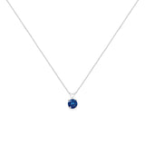 14K White Gold 1/2 Cttw Round Brilliant Cut Lab Grown Diamond 4 Prong Solitaire Pendant Necklace-2 thumbnail 3