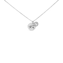 .925 Sterling Silver 1/5 Cttw White and Black Diamond Beagle Dog Medallion and Charm 18" Pendant Necklace (I-J Color, I2-I3 Clarity)-1