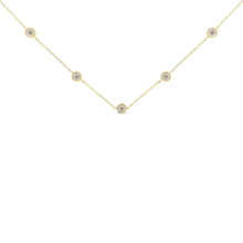 Sterling Silver Diamond Station Necklace (1/2 cttw, K-L Color, I2-I3 Clarity)-2