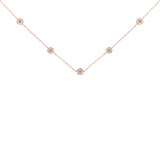 Sterling Silver Diamond Station Necklace (1/2 cttw, K-L Color, I2-I3 Clarity)-3 thumbnail 4