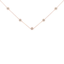 Sterling Silver Diamond Station Necklace (1/2 cttw, K-L Color, I2-I3 Clarity)-3