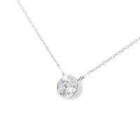 .925 Sterling Silver 1/2 Cttw Diamond Bezel 18