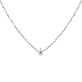 14K White Gold Pear Shape Lab Grown Diamond Solitaire Pendant Necklace (F-G Color, VS2-SI1 Clarity)-2 thumbnail 3