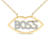 14K Yellow Gold Plated Silver 1/4 Cttw Diamond 