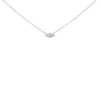14K White Gold 1/2 Cttw Marquise Lab-Grown Diamond East West Solitaire 18