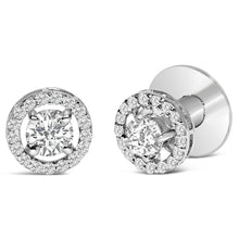 Men's 14K White Gold 1 3/4 Cttw Lab Grown Diamond Halo Cufflink-1