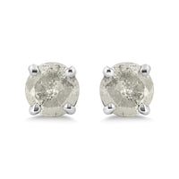 .925 Sterling Silver 4-Prong Round-cut 