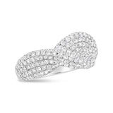 18K White Gold Cluster 2 1/4 Cttw Diamond Fashion Ring (F-G Color, VS1-VS2 Clarity)-1 thumbnail 2