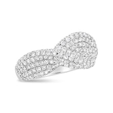 18K White Gold Cluster 2 1/4 Cttw Diamond Fashion Ring (F-G Color, VS1-VS2 Clarity)-1