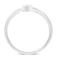 .925 Sterling Silver Miracle-Set Diamond Round Shaped Promise Ring (0.05 Cttw, J-K Color, I1-I2 Clarity)