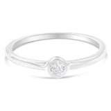 .925 Sterling Silver Miracle-Set Diamond Round Shaped Promise Ring (0.05 Cttw, J-K Color, I1-I2 Clarity)-3 thumbnail 4