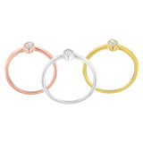 14K Gold Plated .925 Sterling Silver 1/6 Cttw Diamond Marquise Shaped Stackable Promise Ring Set (J-K Color, I1-I2 Clarity)-3 thumbnail 4