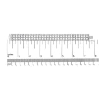 18K White Gold 7 1/2 Cttw Diamond 3 Row Floral Link Bracelet (G-H Color, VS1-VS2 Clarity) - 7 " Inches-4