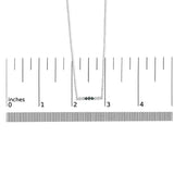 Sterling Silver 1/5 Cttw White and Blue Diamond 6 Stone Bar Necklace-4 thumbnail 5