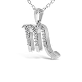 Sterling Silver 1/7 Cttw Diamond Scorpio Zodiac Pendant Necklace-3 thumbnail 4