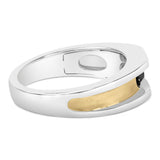 Men's 14K Yellow Gold Plated Sterling Silver 1/2 Cttw Black Diamond Band Ring-1 thumbnail 2
