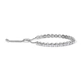 14K White Gold 6.00 Cttw Diamond 4”-10” Adjustable Bolo Tennis Bracelet (I-J Color, I1-I2 Clarity)-1 thumbnail 2