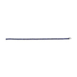Men's .925 Sterling Silver Created Blue Sapphire Tennis Bracelet - 8.5
