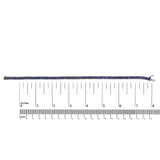 Men's .925 Sterling Silver Created Blue Sapphire Tennis Bracelet - 8.5