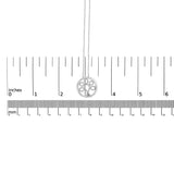 .925 Sterling Silver 1/10 Cttw Diamond Tree of Life Pendant Necklace (I-J Color, I3 Clarity)-4 thumbnail 5