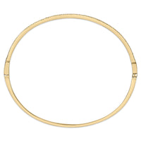 14K Yellow Gold 1/3 Cttw Diamond Half Eternity Bangle Bracelet (I-J Color, I2-I3 Clarity) - 7.75