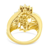 10K Yellow Gold Plated .925 Sterling Silver Diamond Cocktail Ring (1 1/2 Cttw, J-K Color, I1-I2 Clarity)-2 thumbnail 3
