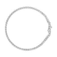 18K White Gold 5.00 Cttw Natural Diamond 3 Row Link Tennis Bracelet (G-H Color, VS1-VS2 Clarity) - 7.25