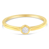 14K Yellow Gold Plated .925 Sterling Silver Miracle Set Diamond Ring (1/20 Cttw, J-K Color, I1-I2 Clarity)-2 thumbnail 3