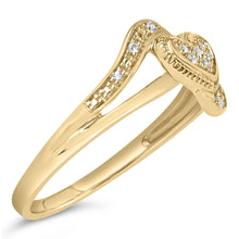 14K Yellow Gold Plated .925 Sterling Silver Diamond Accent Filigree Heart Promise Ring (I-J Color, I3 Clarity)-2