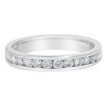 14K White Gold 1/2 cttw Diamond Band Ring (I-J Color, I2-I3 Clarity)-2 thumbnail 3