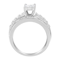 10KT White Gold Diamond Composite Ring (1 cttw, H-I Color, SI2-I1 Clarity)