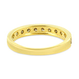 IGI Certified 1/2 Cttw Diamond 10K Yellow Gold Prong Set Beaded Milgrain Band Style Ring (J-K Color, I2-I3 Clarity)-2 thumbnail 3