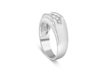 Men's .925 Sterling Silver 1/3 Cttw Diamond Channel Set 3 Stone Ring Band (I-J Color, I3 Clarity)-2