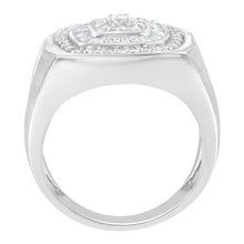 14K White Gold Men's Diamond Band Ring (1 cttw, H-I Color, SI1-I2 Clarity)-2