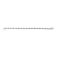 14k White Gold 2 1/4 Cttw Champagne Diamond Bar Link 7