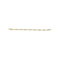 10K Yellow Gold 1.00 Cttw Round-Cut Diamond Spiral Link 7