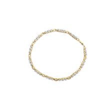 10k Yellow Gold 1.00 Cttw Diamond 3 Stone Link Bracelet (I-J Color, I1-I2 Clarity) -7.25" Inches-2