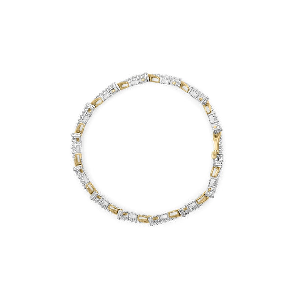10K Yellow and White Gold 2.00 Cttw Diamond 