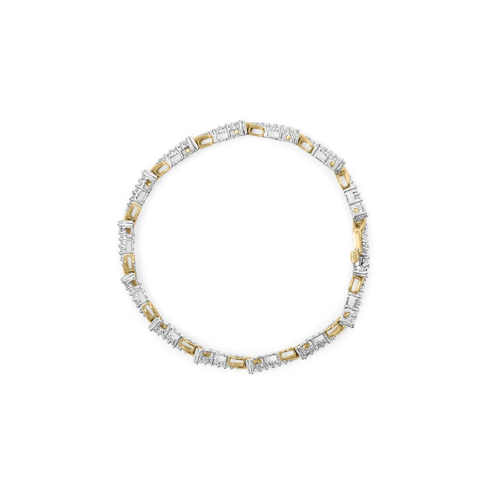 10K Yellow and White Gold 2.00 Cttw Diamond 