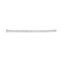 14K White Gold 7 7/8 Cttw Princess and Baguette Diamond Eternity Line Tennis Bracelet (G-H Color, SI1-SI2 Clarity) - 7" Inches-2