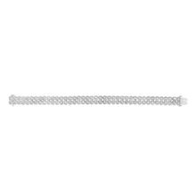 .925 Sterling Silver 2.0 Cttw Miracle Set Diamond 2 Row Link Bracelet - 7" Inches-2