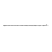 14K White Gold 3.0 Cttw Lab Grown Diamond Illusion-Set Miracle Plate Tennis Bracelet (F-G Color, VS1-VS2 Clarity) - Size 7.25