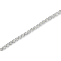 .925 Sterling Silver 1.0 Cttw Diamond Miracle-Set Square Milgrain 7