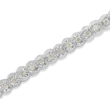 .925 Sterling Silver 1.0 Cttw Diamond Miracle-Set Cut-Circle 7" Tennis Bracelet (I-J Color, I2-I3 Clarity)-2
