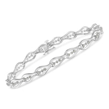 Sterling Silver Diamond Link Bracelet (0.5 cttw, I-J Color, I3 Clarity)-2