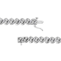 .925 Sterling Silver 2.0 Cttw Round-Cut Diamond 