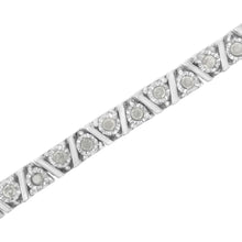 .925 Sterling Silver 1.0 cttw Miracle-Set Diamond Tennis Bracelet (I-J Color, I3 Clarity) - 7.25"-2
