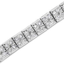 .925 Sterling Silver 2 Cttw Prong Set Round-Cut Diamond 4 Stone Box Link Bracelet (I-J Color, I3 Clarity) - 7.25"-2